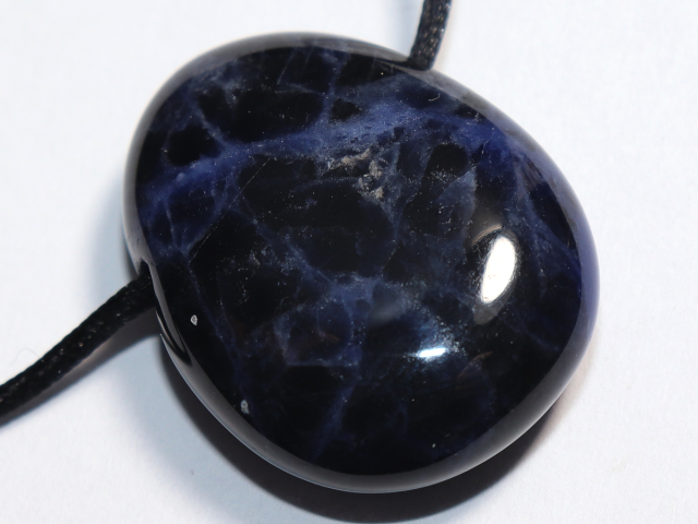 Sodalith mit Band oder Silber 925