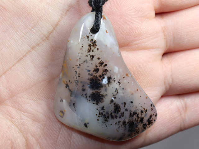 Dendritenchalcedon mit Band