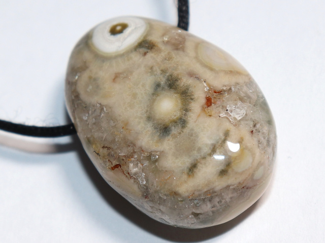 ocean jasper with cord or silver 925