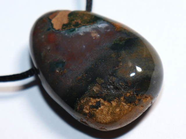 ocean jasper with cord or silver 925