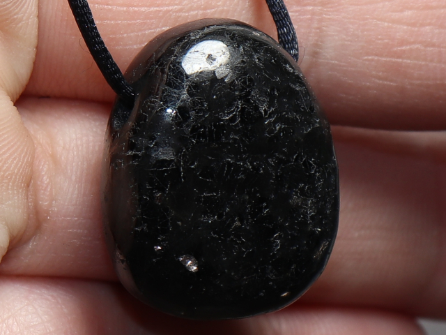 amphibolite with cord or silver 925