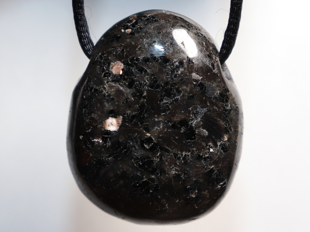 Preview: amphibolite with cord or silver 925