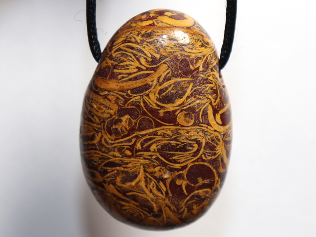 snake jasper with cord or silver 925