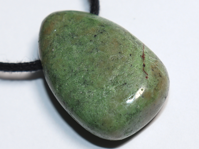 Preview: green opal with cord or silver 925