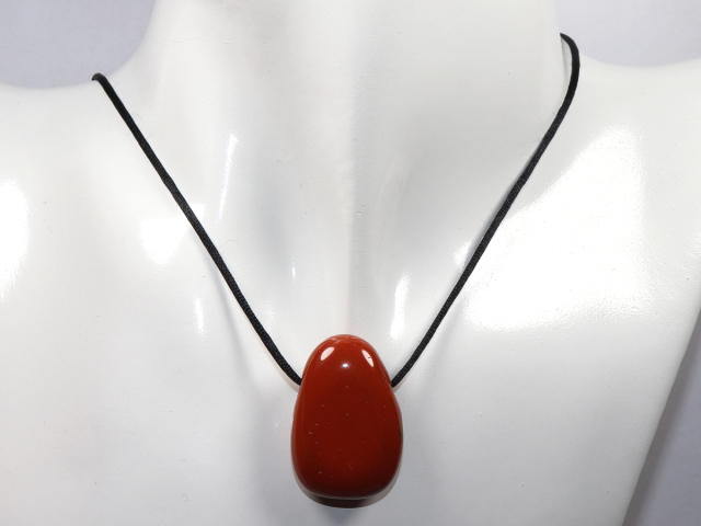 Preview: roter Jaspis mit Band oder Silber 925