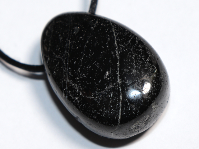 black tourmaline (Schorl) with cord or silver 925