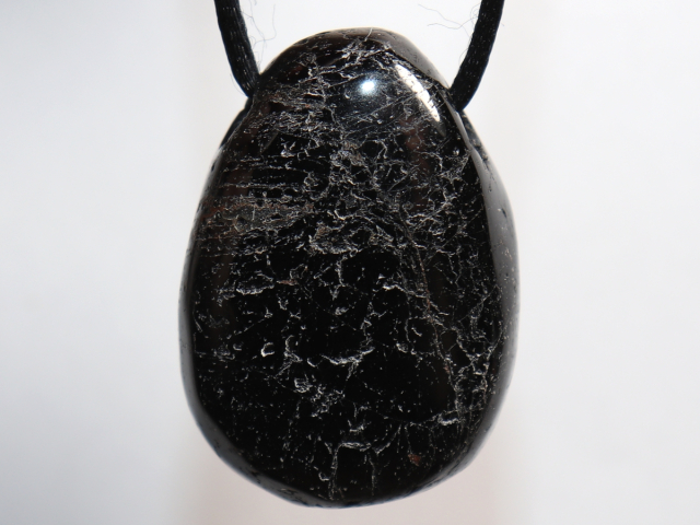 Preview: black tourmaline (Schorl) with cord or silver 925