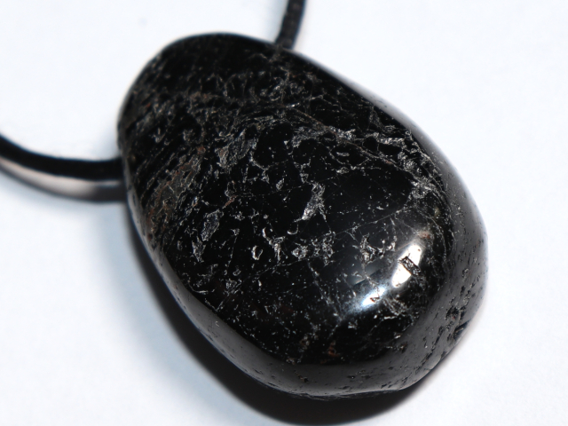 black tourmaline (Schorl) with cord or silver 925