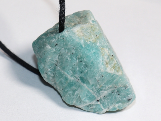 amazonite with cord or silver 925