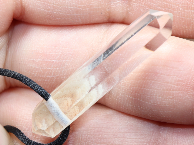 Phantomquarz mit Band oder Silber 925