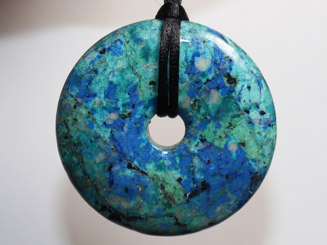 chrysocolla-lapis with cord
