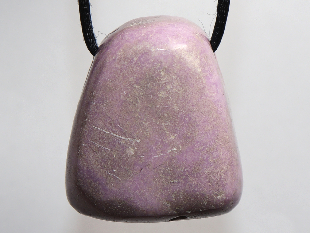 Preview: phosphosiderite with cord or silver 925