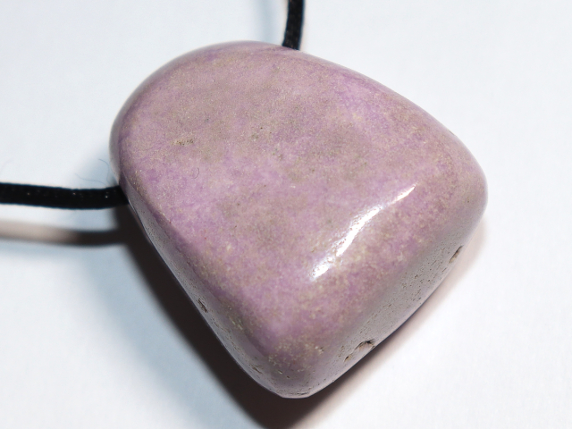 phosphosiderite with cord or silver 925