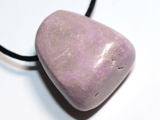 phosphosiderite with cord or silver 925