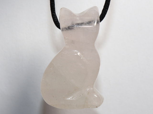 Preview: Rosenquarz mit Band oder Silber 925