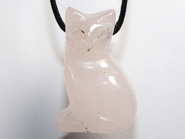 Preview: Rosenquarz mit Band oder Silber 925