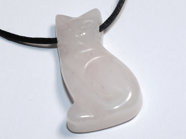 Rosenquarz mit Band oder Silber 925