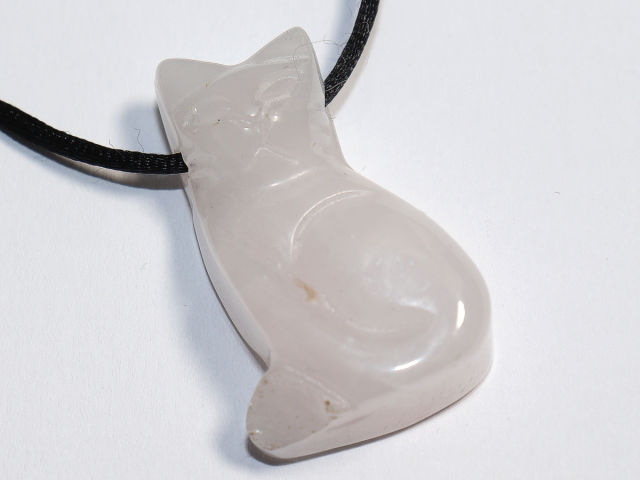 Rosenquarz mit Band oder Silber 925