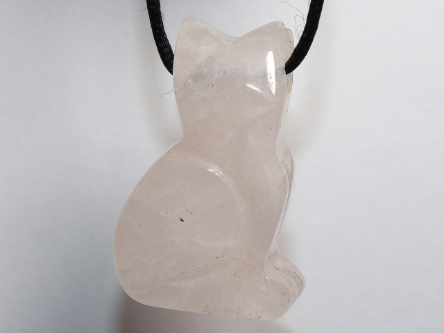 Preview: Rosenquarz mit Band oder Silber 925