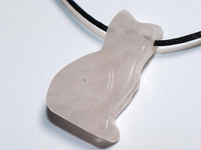 Rosenquarz mit Band oder Silber 925