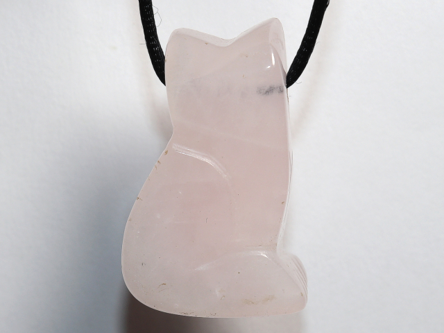 Preview: Rosenquarz mit Band oder Silber 925