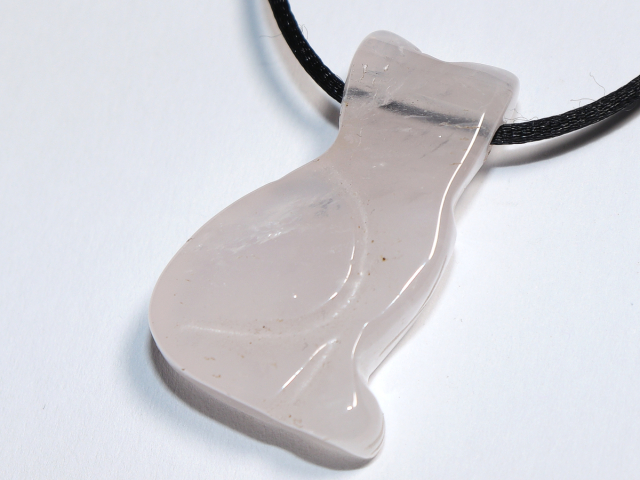 Rosenquarz mit Band oder Silber 925