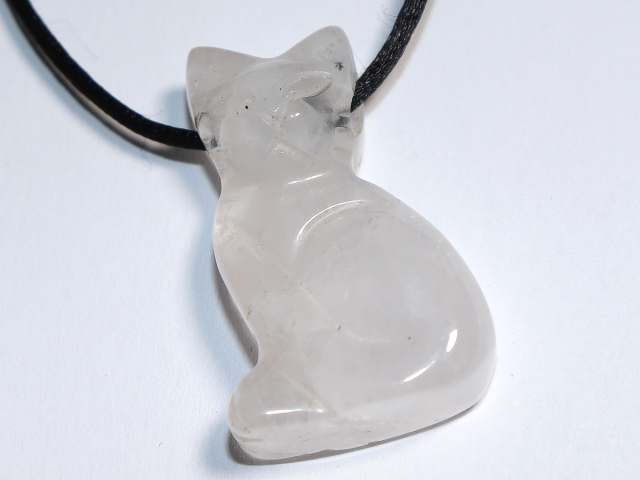 Rosenquarz mit Band oder Silber 925