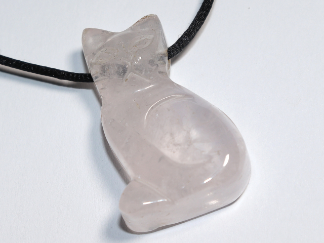 Rosenquarz mit Band oder Silber 925