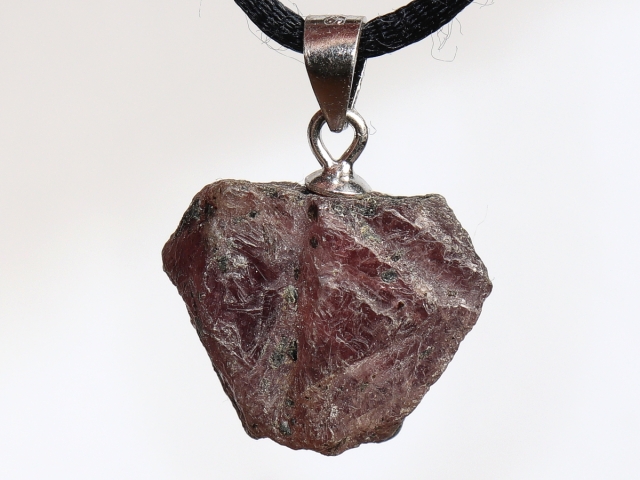 ruby with cord or silver 925
