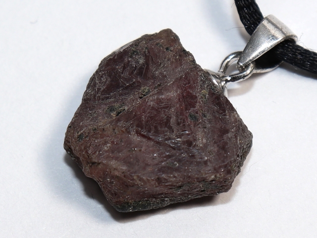 ruby with cord or silver 925