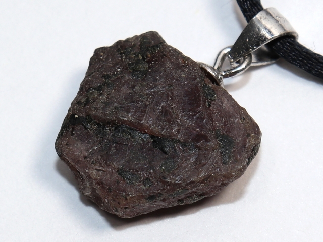 ruby with cord or silver 925