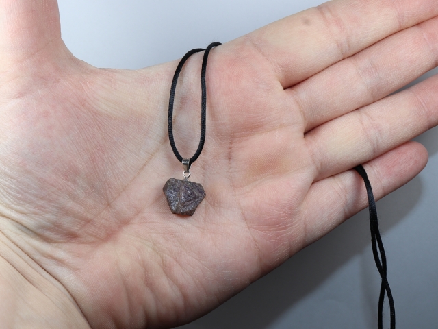 ruby with cord or silver 925