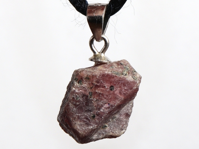 ruby with cord or silver 925