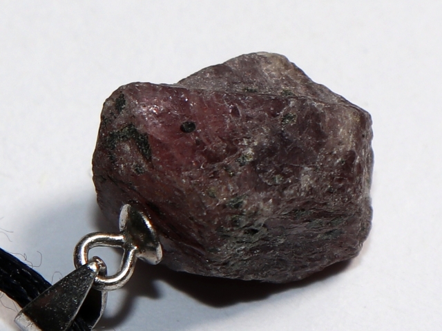 ruby with cord or silver 925
