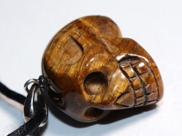 tiger's eye with cord or silver 925