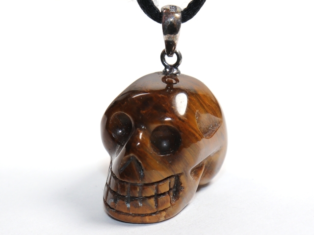 tiger's eye with cord or silver 925