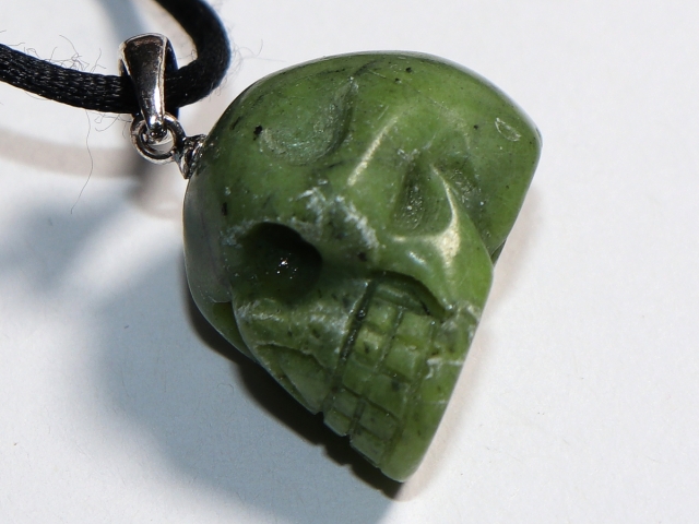 nephrite with cord or silver 925