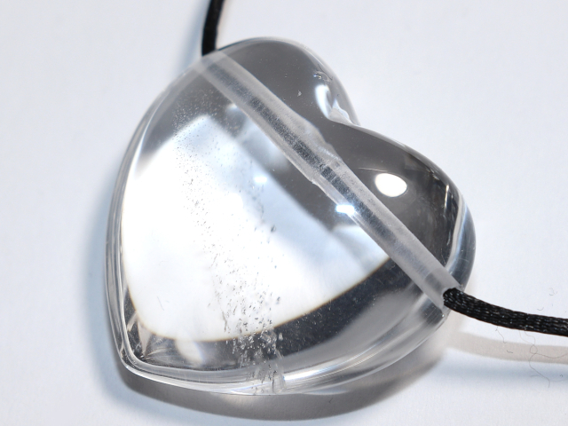 rock crystal with cord or silver 925