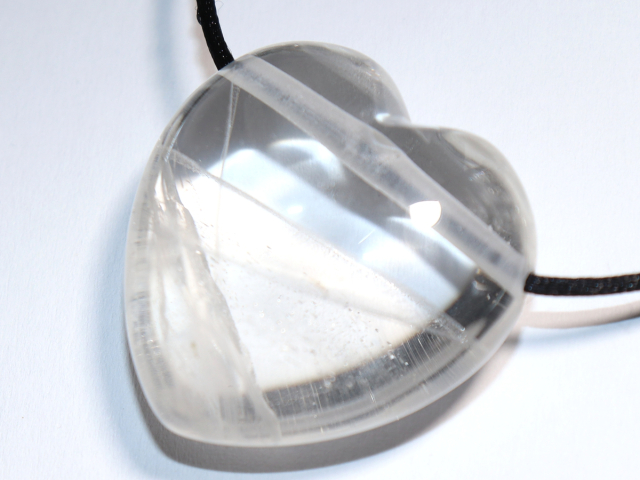 phantom quartz with cord or silver 925