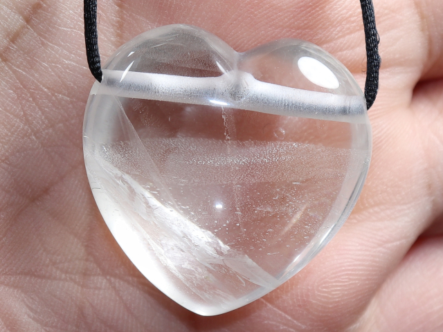 phantom quartz with cord or silver 925