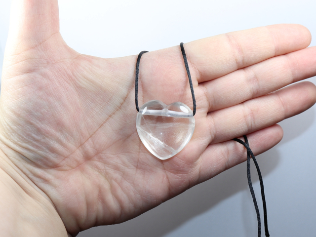phantom quartz with cord or silver 925