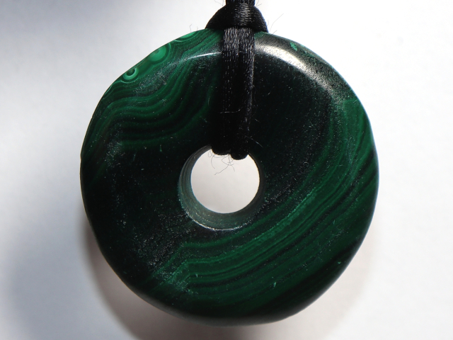 malachite with cord