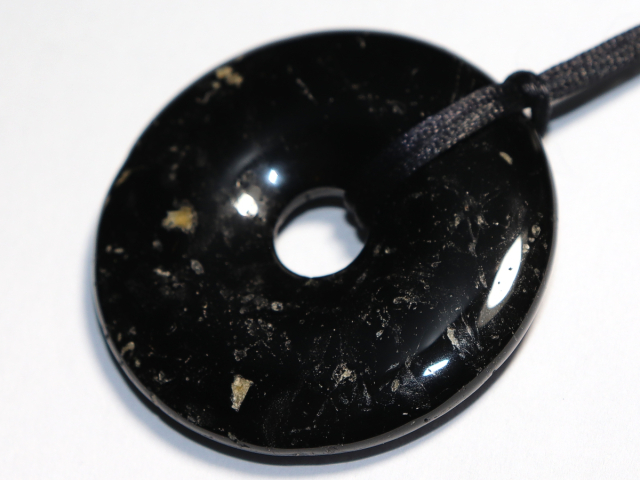black tourmaline (Schorl) with cord