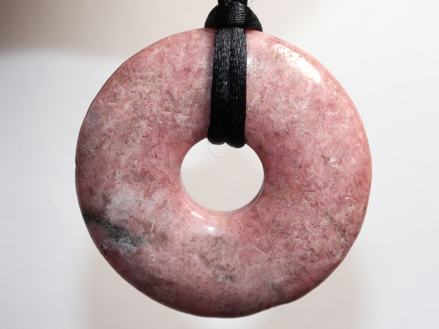 rhodonite with cord