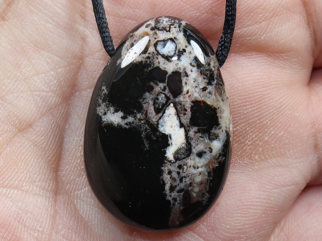 sardonyx with cord or silver 925
