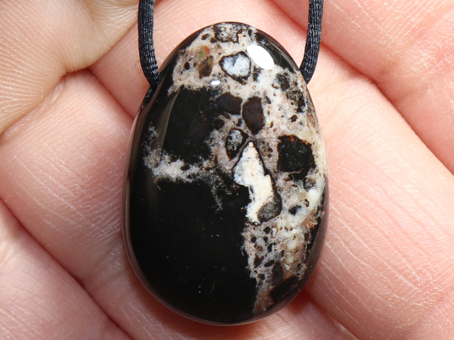 sardonyx with cord or silver 925