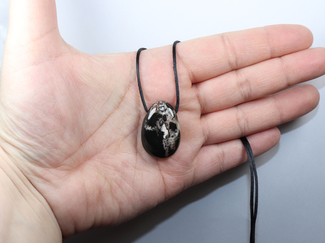 sardonyx with cord or silver 925