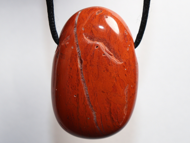 Preview: roter Jaspis mit Band oder Silber 925