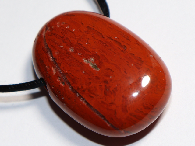 Preview: roter Jaspis mit Band oder Silber 925