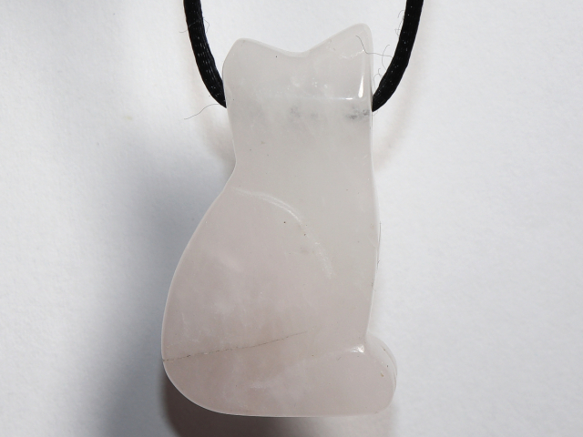 Preview: Rosenquarz mit Band oder Silber 925